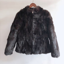 Load image into Gallery viewer, 2019 High Quality Real Fur Coat Fashion Genuine Rabbit Fur Overcoats Elegant Women Winter Outwear Stand Collar Rabbit Fur Jacket