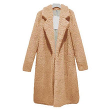 Load image into Gallery viewer, Autumn Winter Faux Fur Coat Women Warm Teddy Bear Coat Ladies Fur Jacket Female Teddy Outwear Plush Overcoat Long Coat