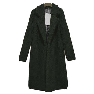 Autumn Winter Faux Fur Coat Women Warm Teddy Bear Coat Ladies Fur Jacket Female Teddy Outwear Plush Overcoat Long Coat