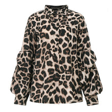 Load image into Gallery viewer, Top Fashion 2019 Celmia Women Long Puff Sleeve Blouses Shirts Lapel Buttons Casual Loose Solid Party Tops Work Blusas Plus Size
