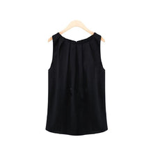 Load image into Gallery viewer, womens tops and blouses white black women&#39;s blouses Sleeveless black shirt blouses women 2018 summer hot dropship office women