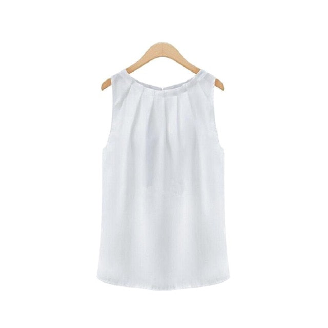 womens tops and blouses white black women's blouses Sleeveless black shirt blouses women 2018 summer hot dropship office women