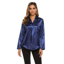 Load image into Gallery viewer, Women Blouses 2019 Fashion Long Sleeve Turn Down Collar Office Shirt Leisure Blouse Shirt Casual Tops Plus Size Blusas Femininas
