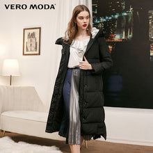 Load image into Gallery viewer, Vero Moda new detachable rabbit fur hooded long down jacket women | 318312503